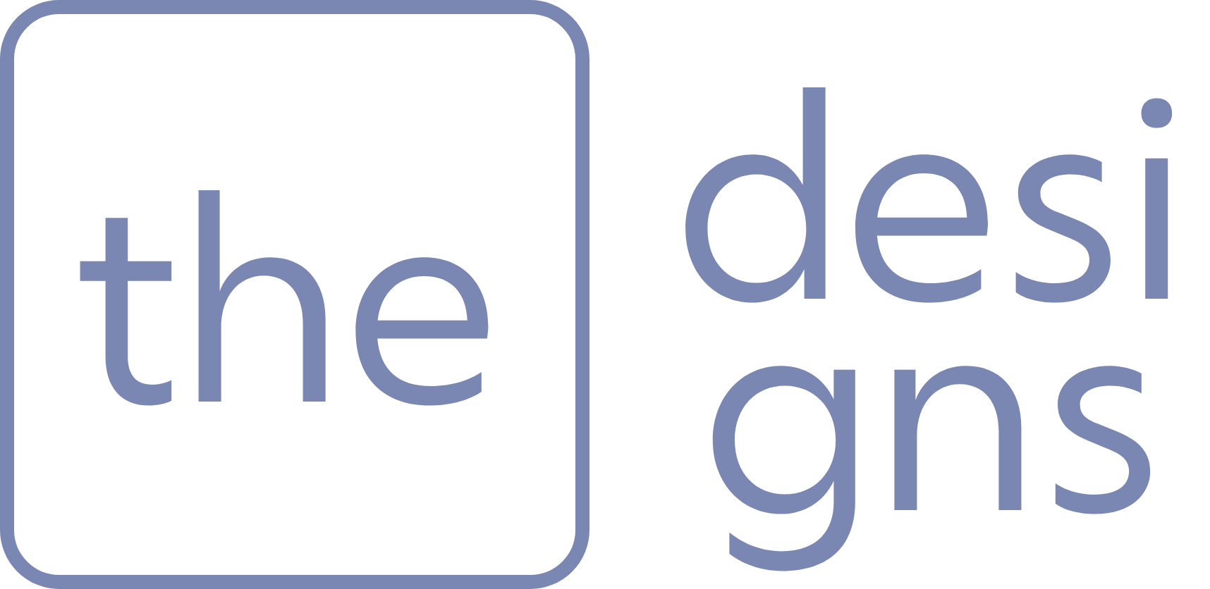 The Designs (Logo in dünner Schrift)